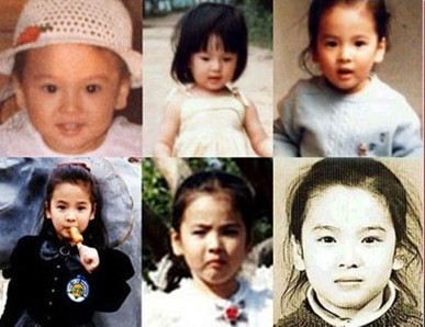 Song Hye Kyo từ bé đã rất xinh xắn
