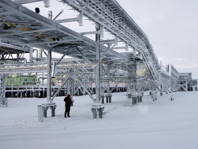 Tại khu xử lý dầu Nhenhezky