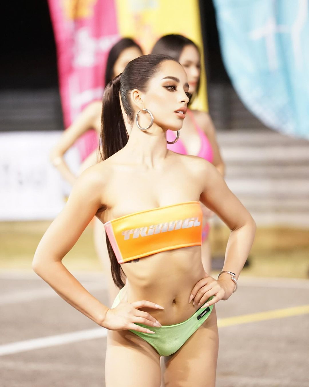 Người đẹp lai được đánh giá cao nhờ hình thể săn chắc cùng kỹ năng trình diễn cuốn hút trên sân khấu.