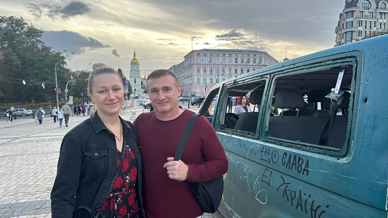 Natalia và Serhii Krasnoshchoks lạc quan về sự hỗ trợ của Mỹ dành cho Ukraine.