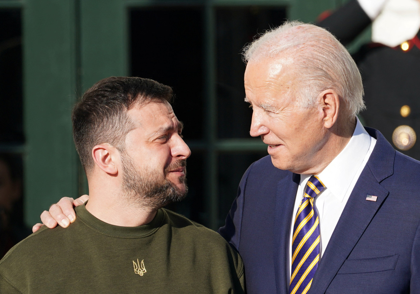Tổng thống Mỹ Joe Biden và Tổng thống Ukraine Volodymyr Zelensky. Ảnh: Reuters Tổng thống Mỹ Joe Biden và Tổng thống Ukraine Volodymyr Zelensky. Ảnh: Reuters