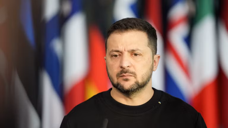 Tổng thống Ukraine Volodymyr Zelensky. Ảnh: AP