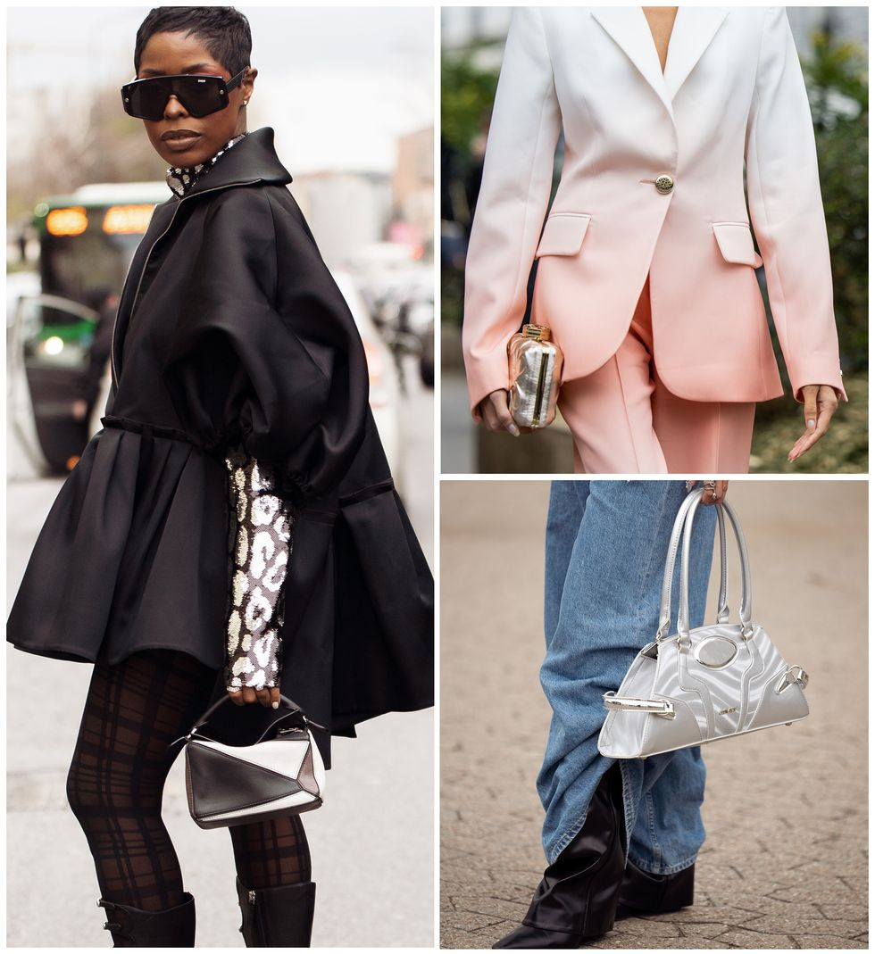 Những chiếc túi ánh bạc sẽ là món phụ kiện nổi bật và thú vị, khiến vẻ ngoài của bạn trở nên thời thượng, sành điệu hơn.