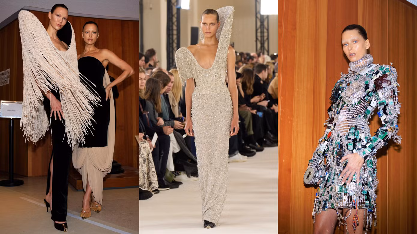 Màu sắc cá nhân của Daniel Roseberry trong Schiaparelli Spring 2024 Couture còn được tạo thành từ nguồn gốc của chính giám đốc sáng tạo này