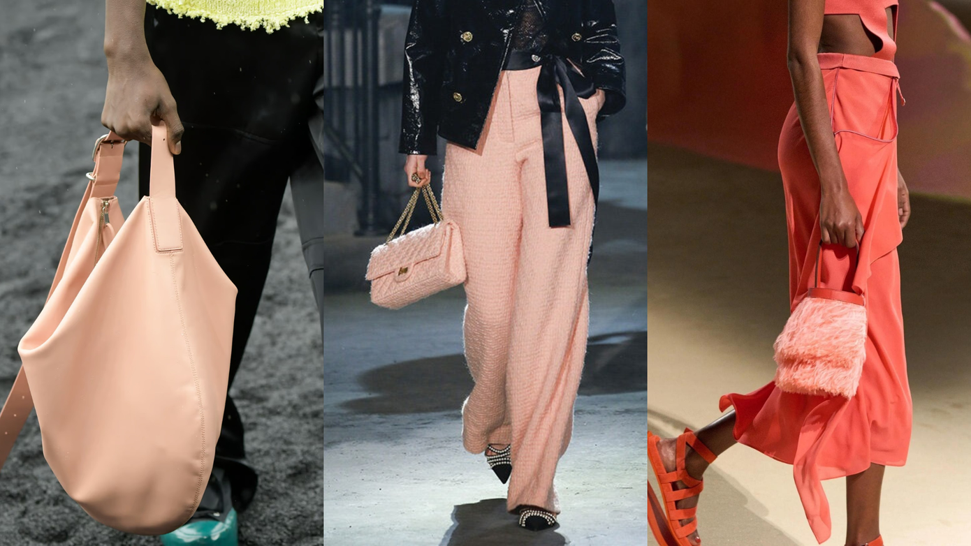 Từ túi xách, phụ kiện cho tóc, khăn choàng cho đến trang sức, nói chung màu Peach Fuzz không kén chọn bất kỳ phong cách hay bản phối nào. Từ túi xách, phụ kiện cho tóc, khăn choàng cho đến trang sức, nói chung màu Peach Fuzz không kén chọn bất kỳ phong cách hay bản phối nào.