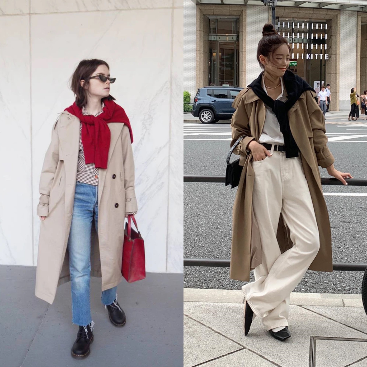 Để giảm bớt sự đơn điệu mà vẫn giữ được tính tối giản, hãy buộc một chiếc áo len quanh vai. Để giảm bớt sự đơn điệu mà vẫn giữ được tính tối giản, hãy buộc một chiếc áo len quanh vai.