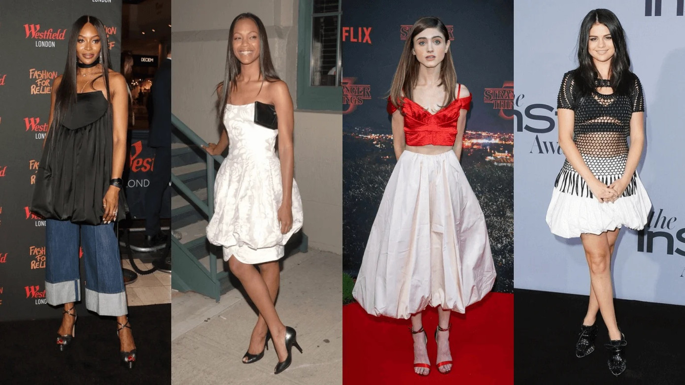 Đầm bí xuất hiện liên tục trên các thảm đỏ những năm 2000 -2010.