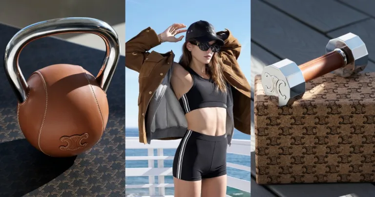 Từ trang phục đến dụng cụ tập luyện, gồm ván trượt, dây đai, tạ, thảm yoga và lò xo, tất cả mang đến cho khách hàng một trải nghiệm thể thao toàn diện mang dấu ấn Celine. Từ trang phục đến dụng cụ tập luyện, gồm ván trượt, dây đai, tạ, thảm yoga và lò xo, tất cả mang đến cho khách hàng một trải nghiệm thể thao toàn diện mang dấu ấn Celine.