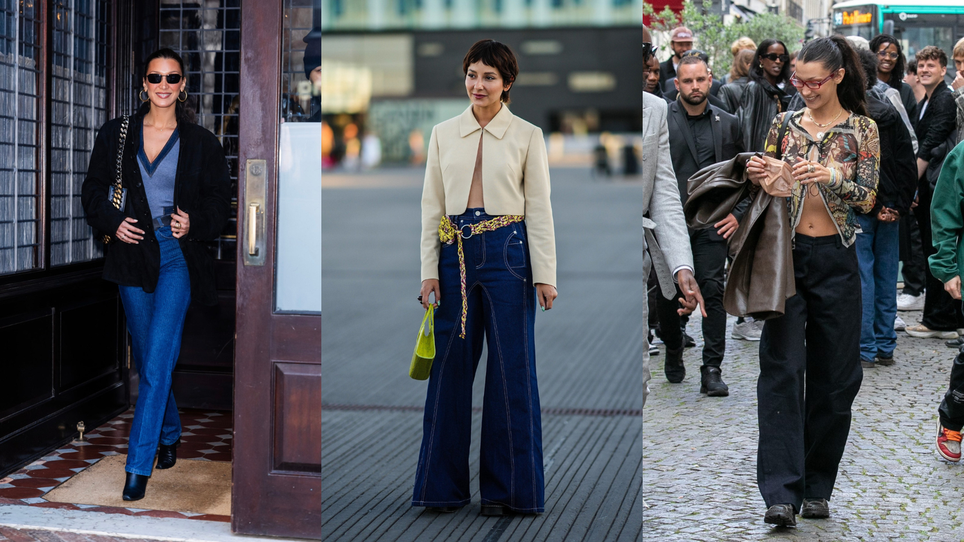 Sự ngược ngạo này đã mang lại cho chiếc quần jeans đời thường một vẻ ngoài cao cấp hơn.