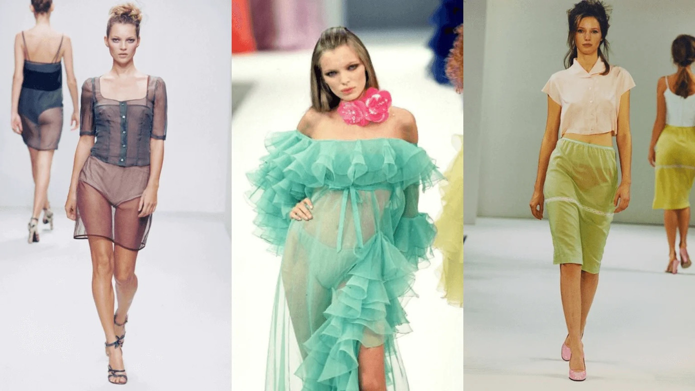 Vải xuyên thấu đứng vững trên sàn diễn qua từng mùa mốt. Vải xuyên thấu đứng vững trên sàn diễn qua từng mùa mốt.