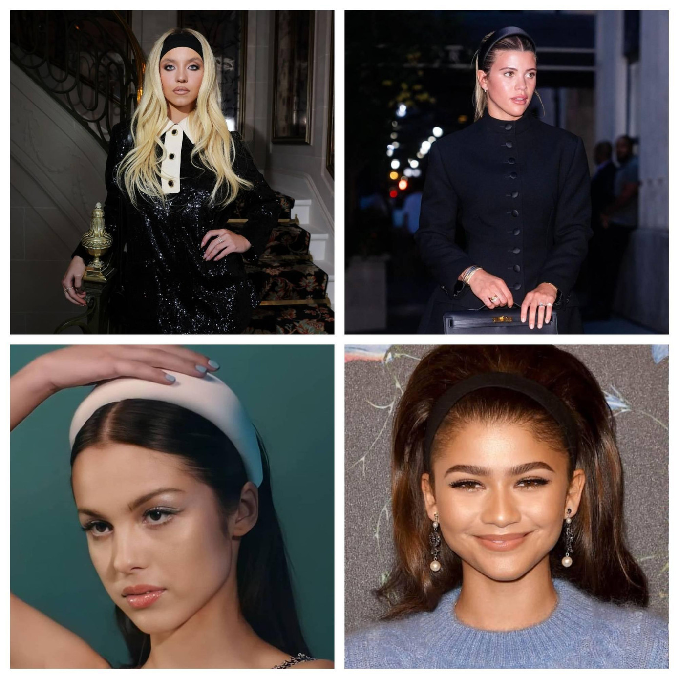 Sofia Richie Grainge, Olivia Rodrigo và Zendaya đã gia nhập vào hội “đam mê headband”.