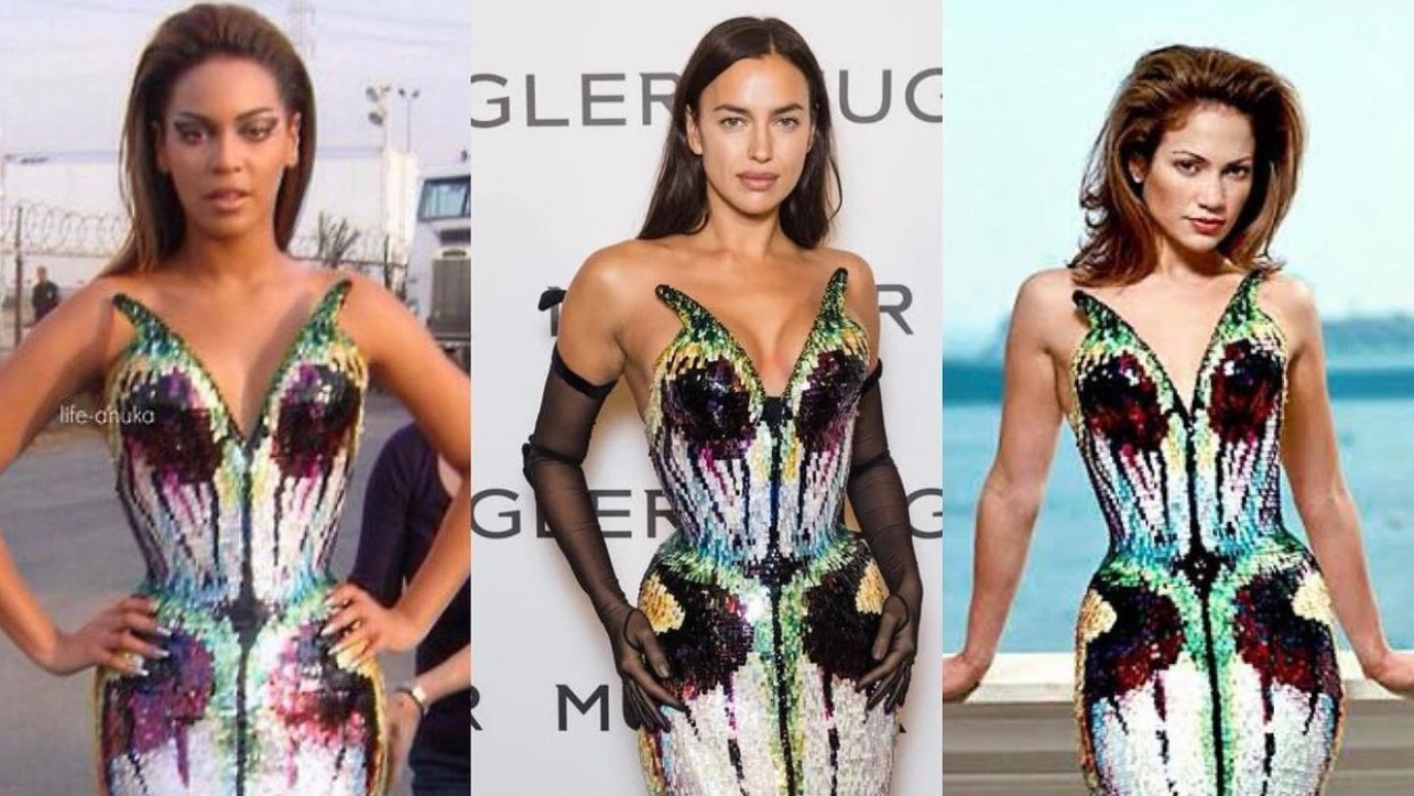 Chiếc váy Butterfly Dress 1997 của nhà mốt Thierry Mugler đã được các ngôi sao lớn mặc như Jennifer Lopez vào năm 1998, Beyoncé vào năm 2008 và siêu mẫu Irina Shayk vào năm 2021.