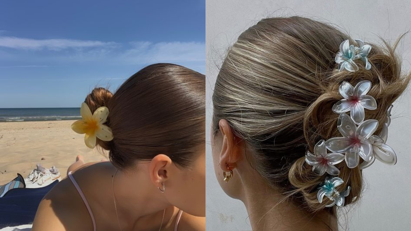 Dễ dàng giữ tóc và sáng tạo tạo kiểu với kẹp hoa sứ.