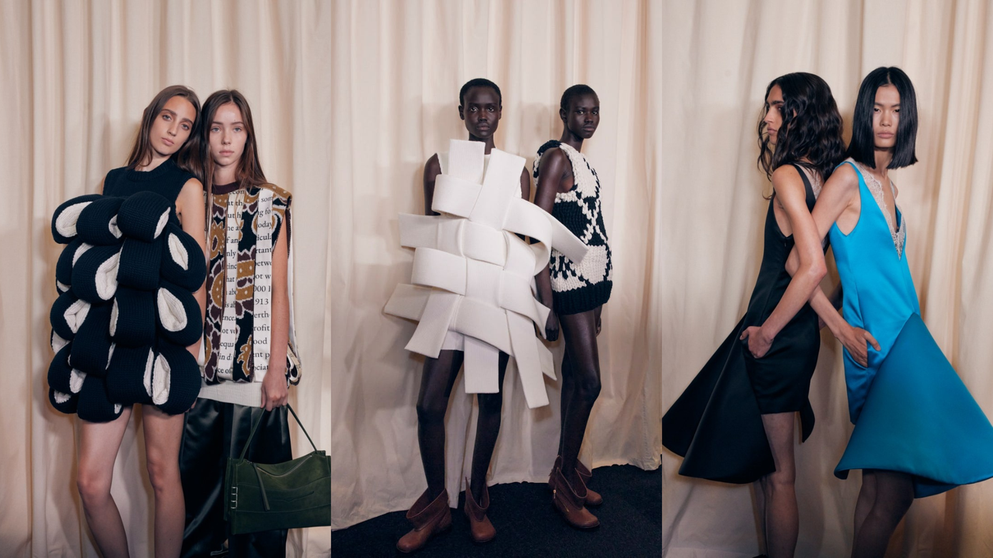 Nhà thiết kế thích trêu chọc đôi mắt và kích thích trí óc của người xem bằng cách chuyển đổi, dịch dời, phóng đại, thu nhỏ hoặc ngụy trang các chi tiết trang phục.