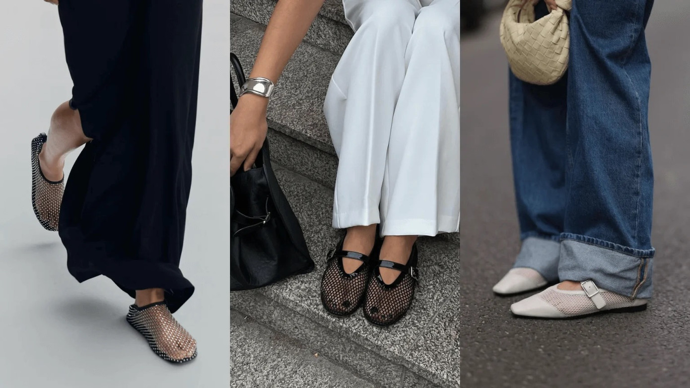 Những đôi giày ballet trong suốt phối hợp nhịp nhàng với mọi xu hướng, phong cách.