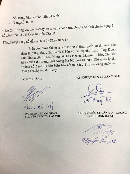 Mục kích thực nghiệm vụ cây xăng ở Hà Nội bị tố gian dối ảnh 11
