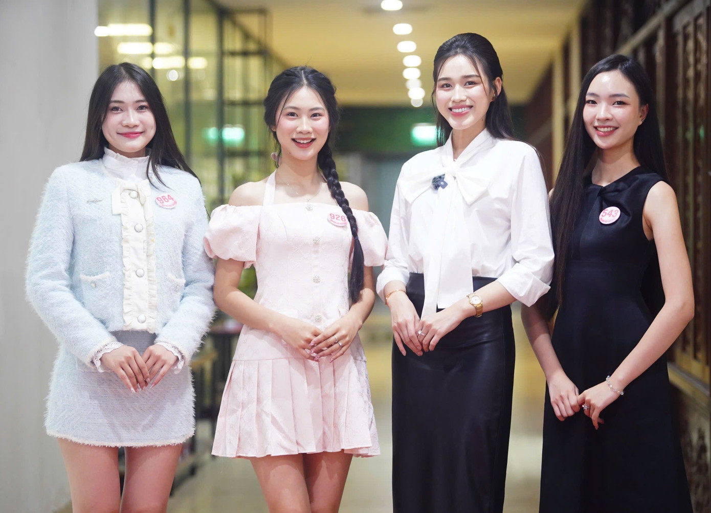 Nhiều thí sinh Hoa hậu Việt Nam 2024 bày tỏ sự ngưỡng mộ với Hoa hậu Đỗ Thị Hà, nhất là những cô gái đến từ Thanh Hóa - quê hương của Hoa hậu Việt Nam 2020.