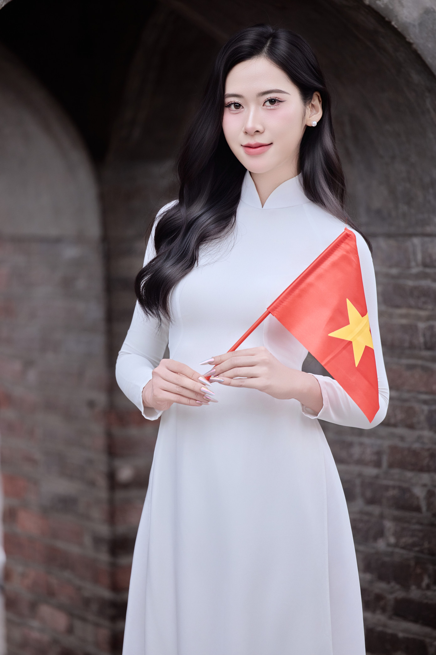 Nhân dịp đại lễ 30/4, thí sinh Hoàng Quý Lan (SBD 975) thực hiện bộ ảnh áo dài trắng với cờ đỏ sao vàng tại Hồ Gươm. Nhân dịp đại lễ 30/4, thí sinh Hoàng Quý Lan (SBD 975) thực hiện bộ ảnh áo dài trắng với cờ đỏ sao vàng tại Hồ Gươm.