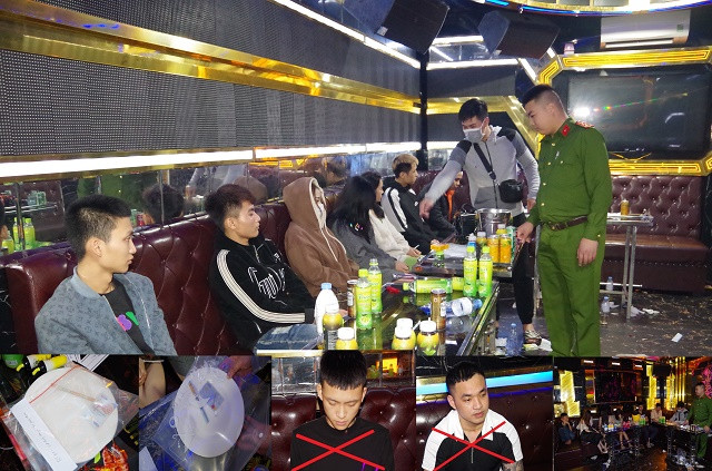 Cơ quan Công an bắt giữ các đối tượng và tang vật vụ án. Ảnh: Công an Hà Nam. Cơ quan Công an bắt giữ các đối tượng và tang vật vụ án. Ảnh: Công an Hà Nam.