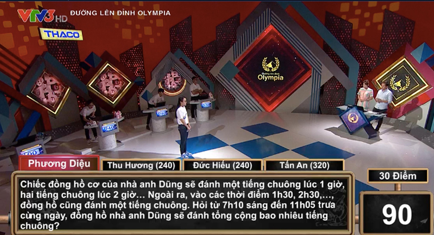 Thu Hương đã có cơ hội trả lời câu hỏi cuối cùng trong lượt thi của Phương Diệu. Với đáp án 43 (đáp án chính xác là 42) Thu Hương đã đánh rơi vị trí thứ hai và cơ hội giành vé thi quý III. Thu Hương đã có cơ hội trả lời câu hỏi cuối cùng trong lượt thi của Phương Diệu. Với đáp án 43 (đáp án chính xác là 42) Thu Hương đã đánh rơi vị trí thứ hai và cơ hội giành vé thi quý III.