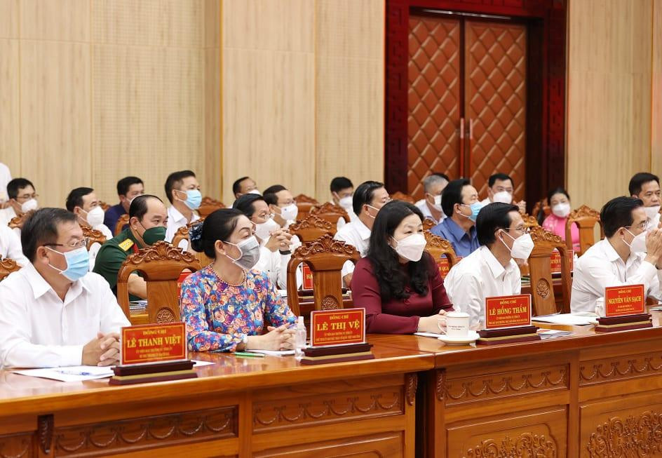 Các đại biểu tham dự buổi làm việc. Ảnh: Dương Giang/TTXVN