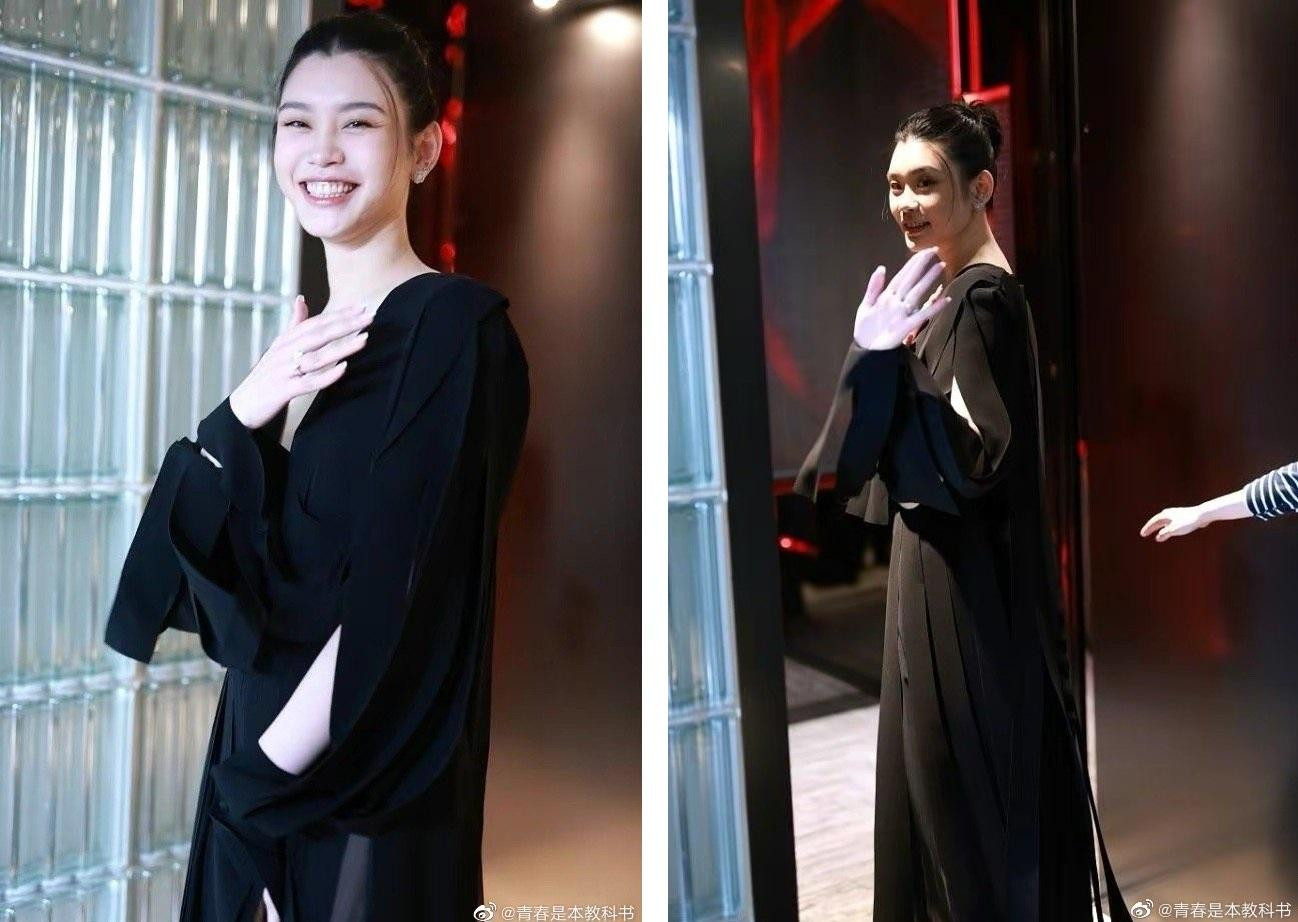 Hề Mộng Dao còn gây được thiện cảm bởi nụ cười rạng rỡ và sự thân thiện khi tương tác với ống kính.