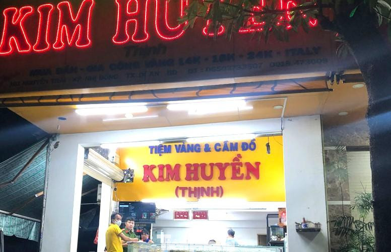 Tiệm vàng nơi xảy ra vụ việc Tiệm vàng nơi xảy ra vụ việc