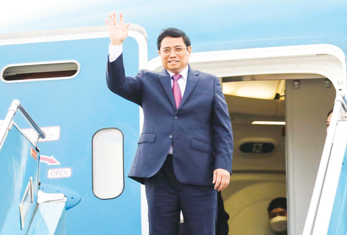 Thủ tướng Phạm Minh Chính lên đường tham dự Hội nghị Cấp cao đặc biệt ASEAN-Mỹ; thăm, làm việc tại Mỹ và Liên Hợp Quốc. Ảnh: TTXVN