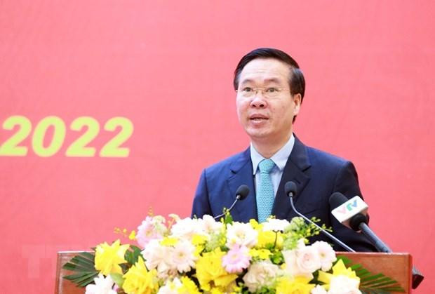 Ủy viên Bộ Chính trị, Thường trực Ban Bí thư Võ Văn Thưởng. (Ảnh: TTXVN)