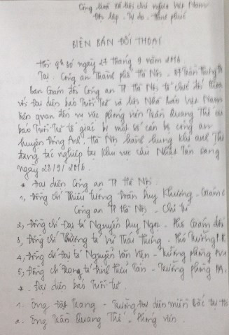 Sự thực về “cái gạt tay” trong biên bản của Công an Hà Nội ảnh 1