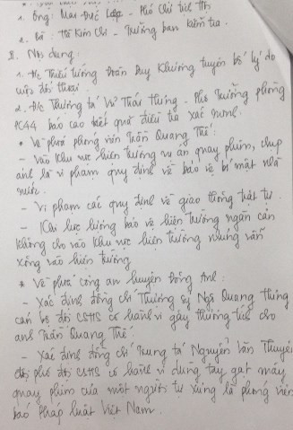 Sự thực về “cái gạt tay” trong biên bản của Công an Hà Nội ảnh 2