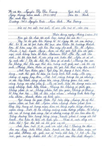 Đọc bản viết tay bức thư hay nhất thế giới của nữ sinh Hải Dương ảnh 1