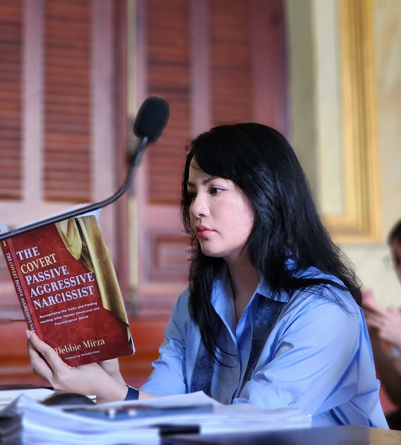 Bà Phạm Thị Ngọc Thúy tại phiên tòa. Bà Phạm Thị Ngọc Thúy tại phiên tòa.