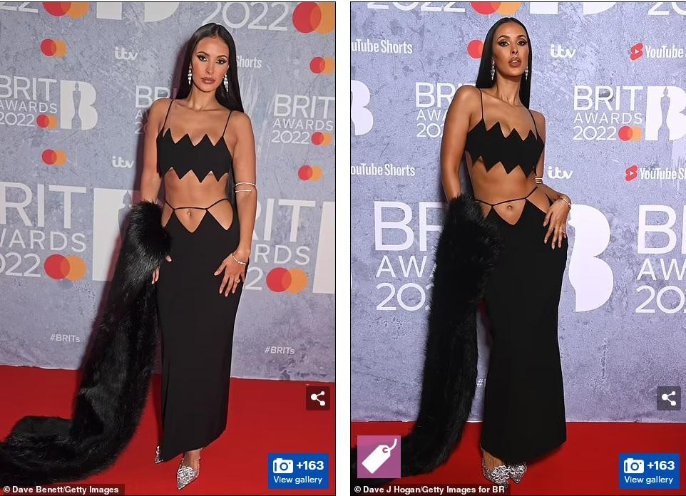 Nữ MC Anh Maya Jama khoe cơ bụng săn chắc với bộ cánh hai mảnh thiết kế răng cưa.