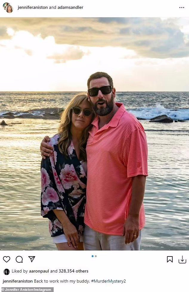 Aniston và Sandler tái hợp trong phần 2 của "Murder Mystery".