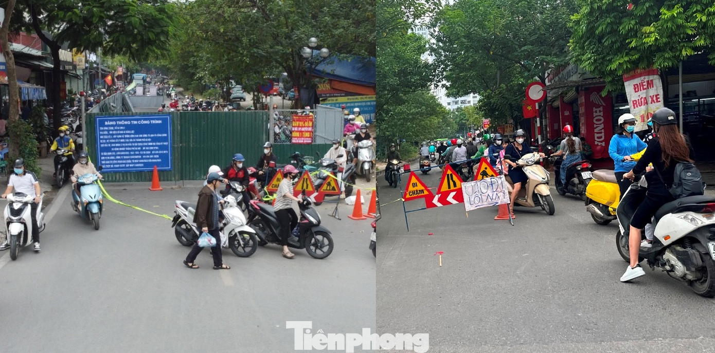 Từ thực tế hàng rào kéo dài hàng chục mét, gây ảnh hưởng đến giao thông tại phố Bằng Liệt (Hoàng Mai), trong những ngày qua Thanh tra giao thông, Sở GTVT Hà Nội đã kiểm tra, làm việc với đại diện chủ đầu tư, các nhà thầu, yêu cầu thu hẹp hàng rào, giảm ùn tắc dịp cuối năm.