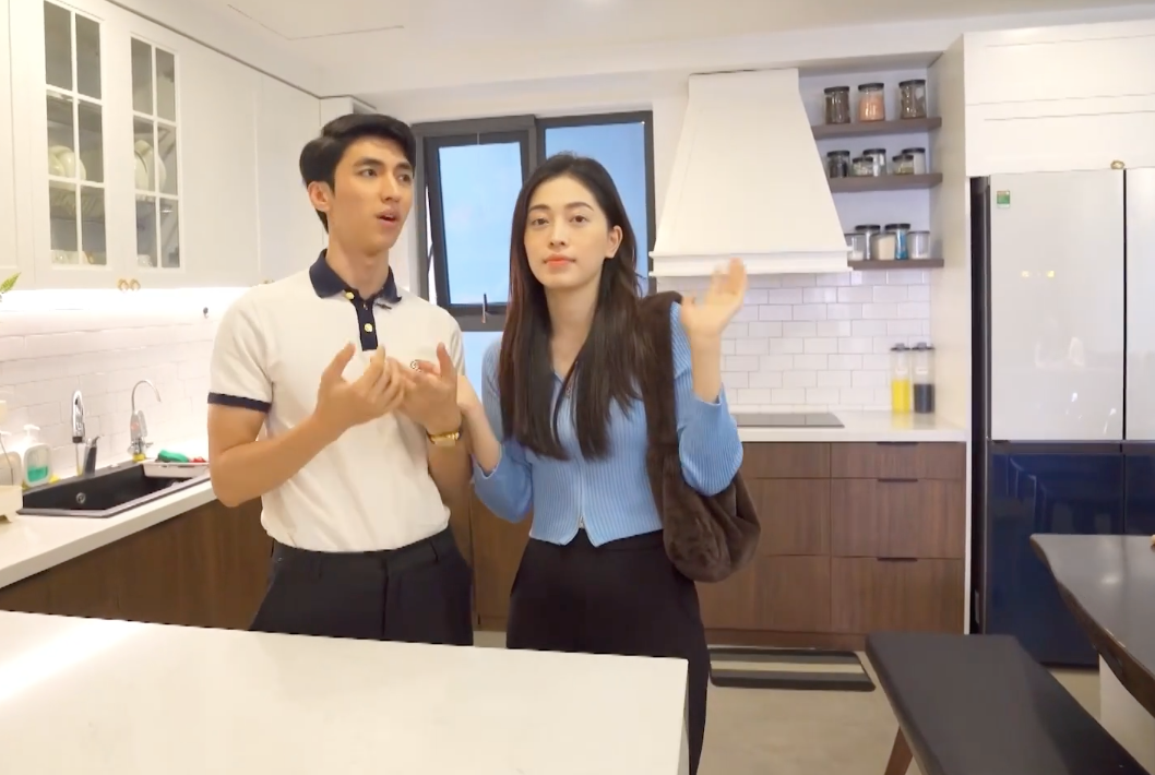 Á hậu Phương Nga và diễn viên Bình An khoe "căn hộ tân hôn". Ảnh: Phương Nga.