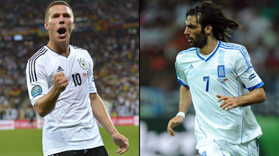 Đức và Hy Lạp chênh lệch quá lớn trên đấu trường Euro. Ảnh: Getty Images