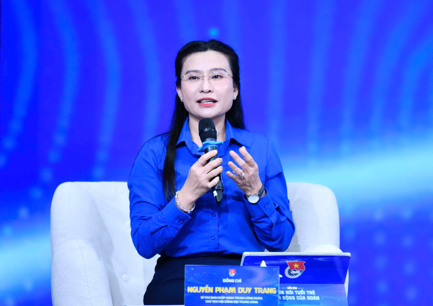 Chị Nguyễn Phạm Duy Trang – Bí thư T.Ư Đoàn, Chủ tịch Hội đồng Đội Trung ương.