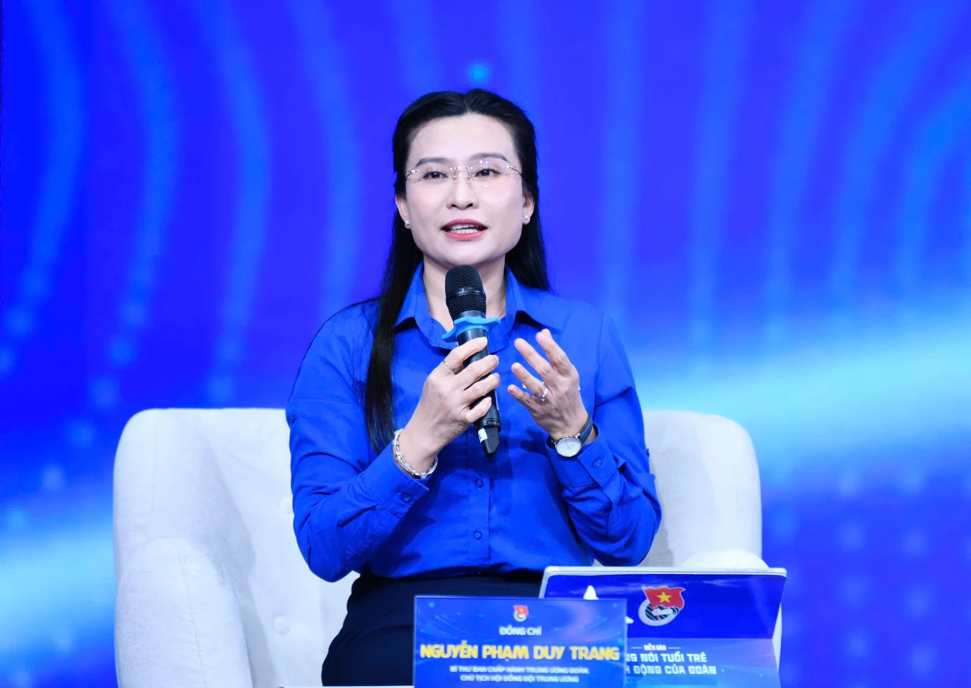 Chị Nguyễn Phạm Duy Trang – Bí thư T.Ư Đoàn, Chủ tịch Hội đồng Đội Trung ương.