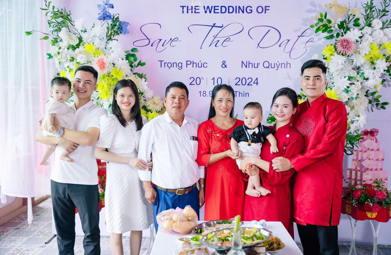 Đám cưới Trọng Phúc diễn ra vào tháng 10/2024. Đám cưới Trọng Phúc diễn ra vào tháng 10/2024.