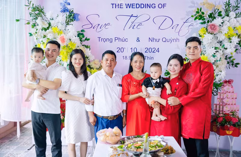Đám cưới Trọng Phúc diễn ra vào tháng 10/2024. Đám cưới Trọng Phúc diễn ra vào tháng 10/2024.