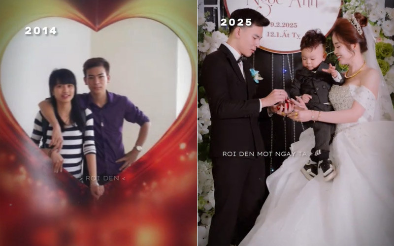 Cặp đôi có chuyện tình 11 năm.