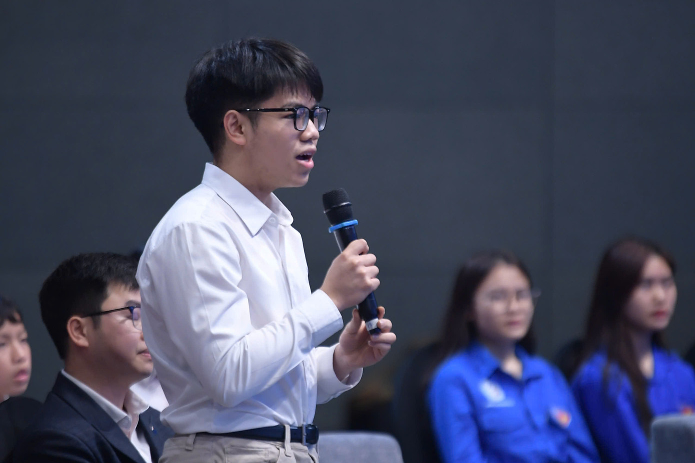 Bạn Nguyễn Hữu Tiến Hưng - sinh viên Trường Đại học Y Hà Nội, đề cử Gương mặt trẻ Việt Nam tiêu biểu năm 2024.