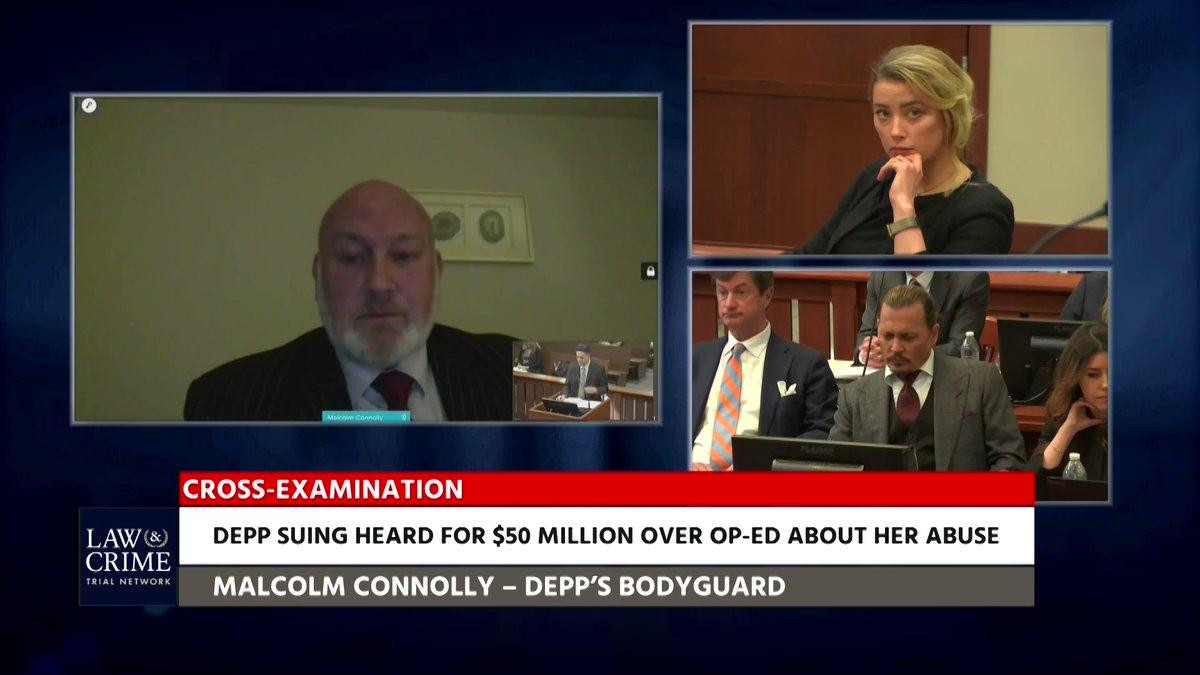 Vệ sĩ cũ của Johnny Depp, Malcolm Connolly, ra làm chứng trong phiên xét xử ngày 29/4.