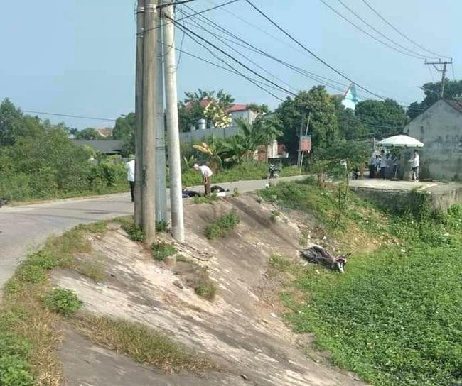 Hiện trường xảy ra vụ tai nạn khiến 3 người trong một gia đình tử vong. Ảnh: NDC