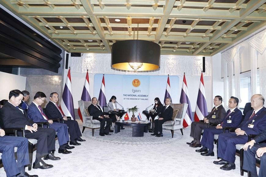 Toàn cảnh cuộc gặp. (Ảnh: Thống Nhất/TTXVN)