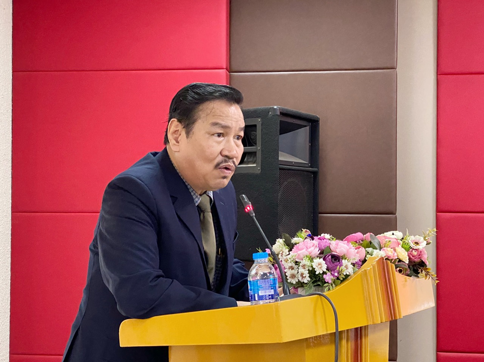 Phó Chủ tịch Thường trực Liên hiệp Đoàn Thanh Nô phát biểu tại buổi lễ. Ảnh Phạm Hằng Phó Chủ tịch Thường trực Liên hiệp Đoàn Thanh Nô phát biểu tại buổi lễ. Ảnh Phạm Hằng