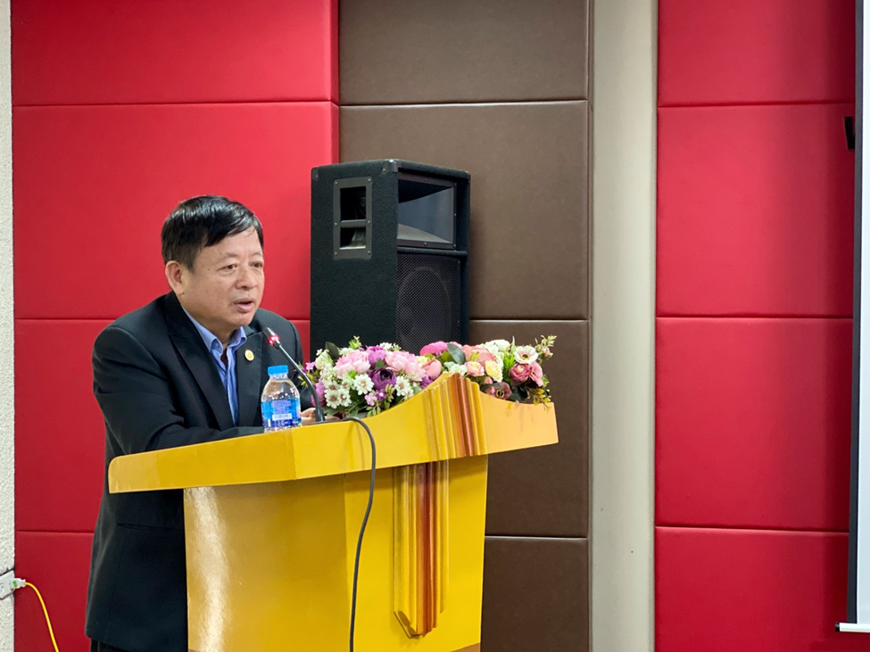 PGS,TS, nhạc sĩ Đỗ Hồng Quân - Bí thư Đảng đoàn, Phó Bí thư Đảng ủy, Chủ tịch Liên hiệp các Hội Văn học nghệ thuật Việt Nam phát biểu tại buổi lễ. Ảnh Phạm Hằng PGS,TS, nhạc sĩ Đỗ Hồng Quân - Bí thư Đảng đoàn, Phó Bí thư Đảng ủy, Chủ tịch Liên hiệp các Hội Văn học nghệ thuật Việt Nam phát biểu tại buổi lễ. Ảnh Phạm Hằng