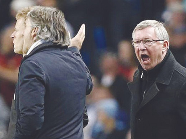 Sir Alex Ferguson và HLV Mancini đã có cuộc khẩu chiến nảy lửa bên đường pitch Ảnh: Telegraph